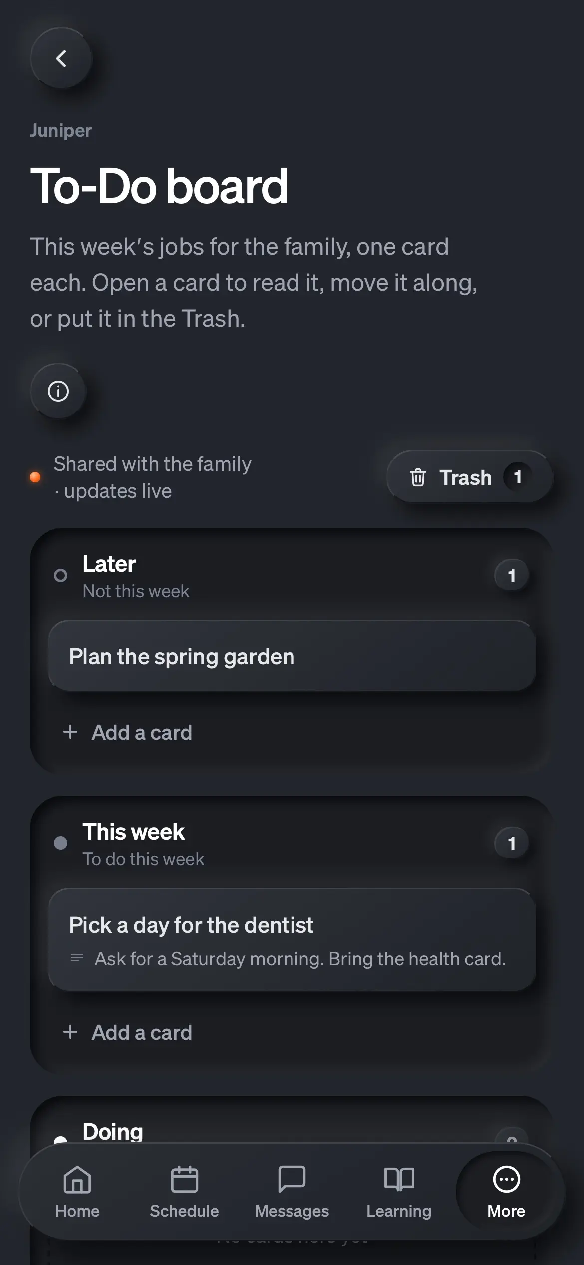 To-Do board