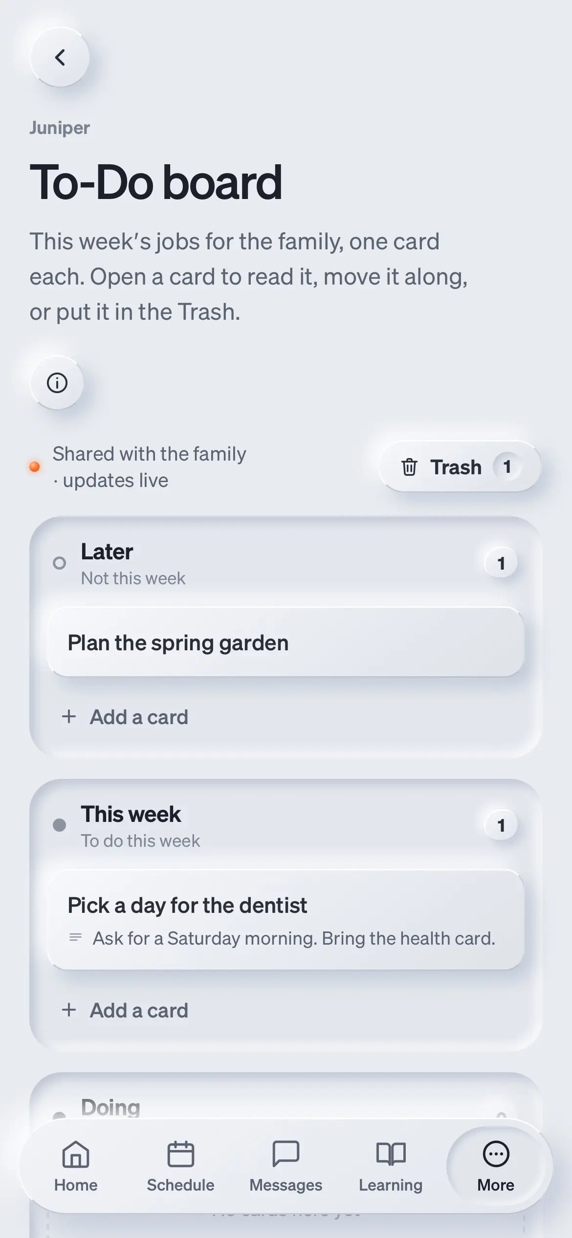 To-Do board